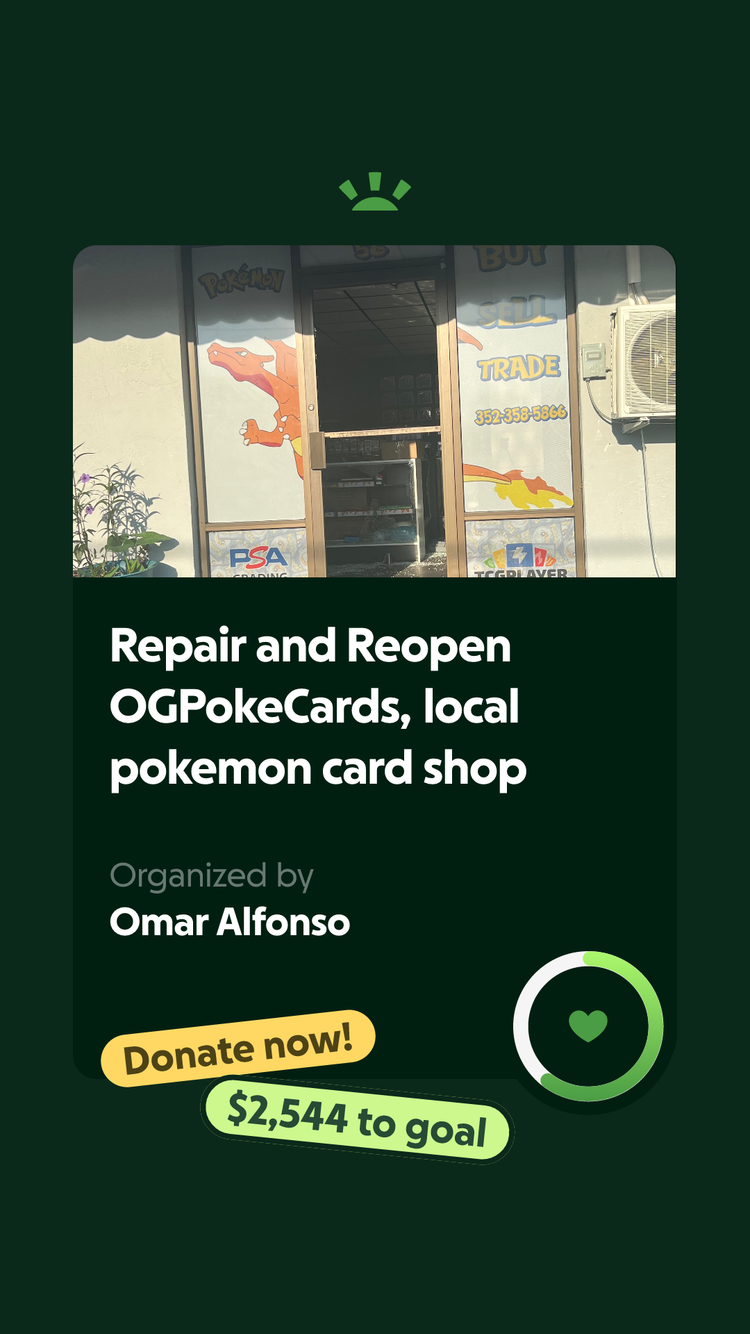 Fundraiser by Omar Alfonso : Repair and Reopen OGPokeCards, local pokemon  card shop