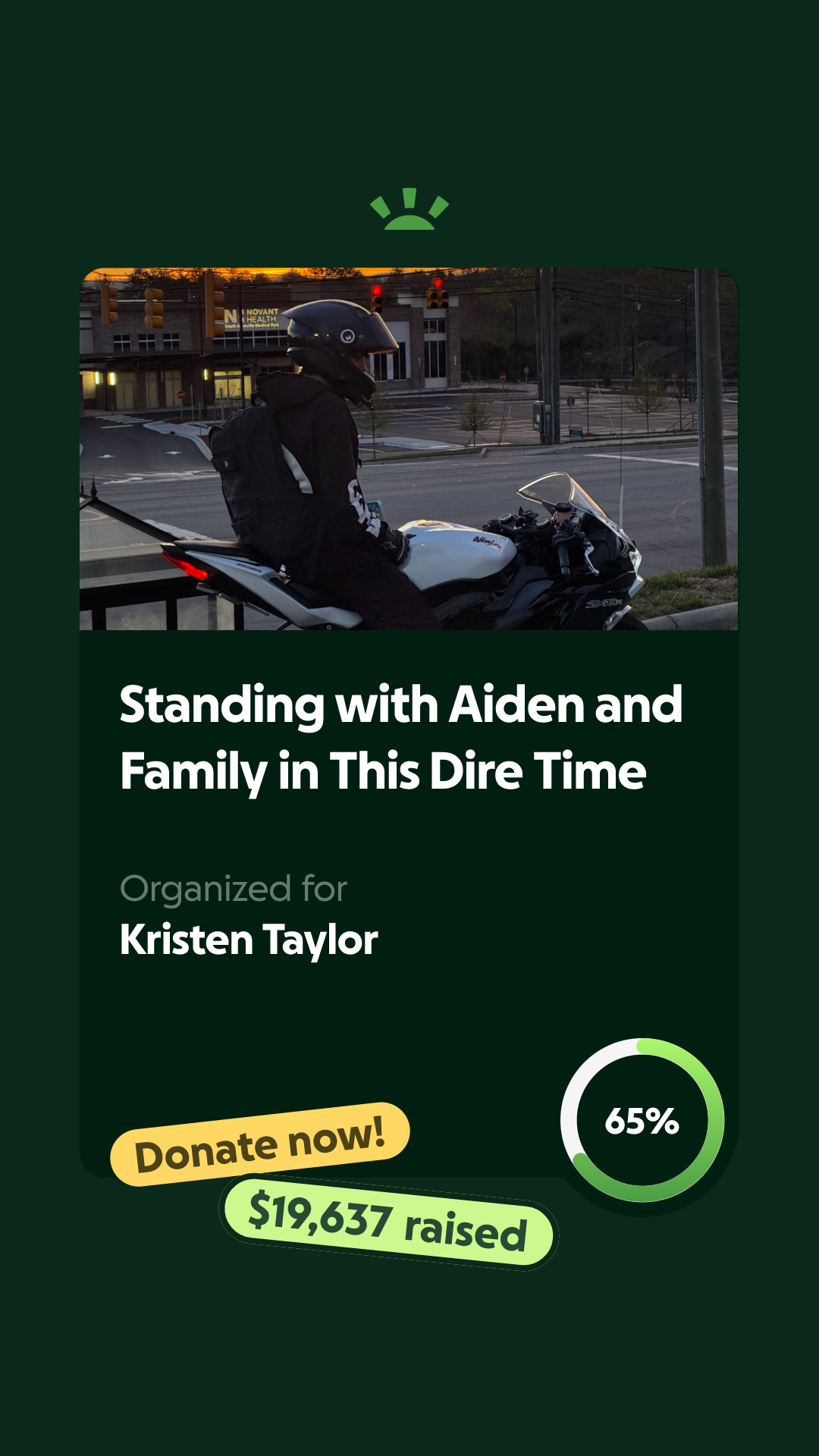 Fundraiser for Kristen Taylor by Shelby Holzhauser : Standing with
