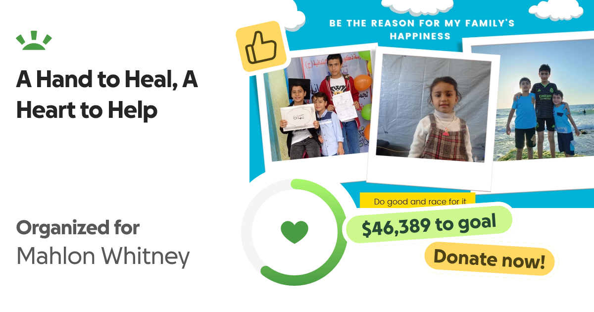 Donate to A Hand to Heal, A Heart to Help, organized by Mahlon Whitney