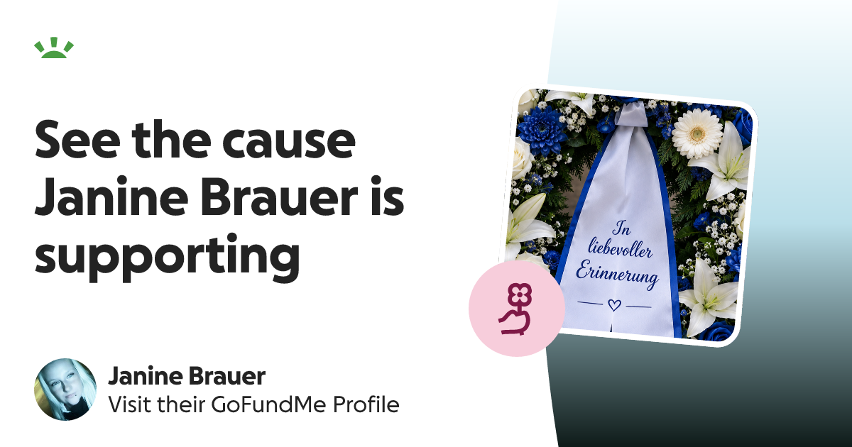 Janine Brauer’s GoFundMe Profile
