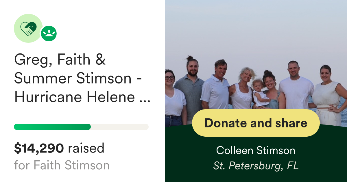 Fundraiser By Colleen Stimson : Greg, Faith & Summer Stimson ...