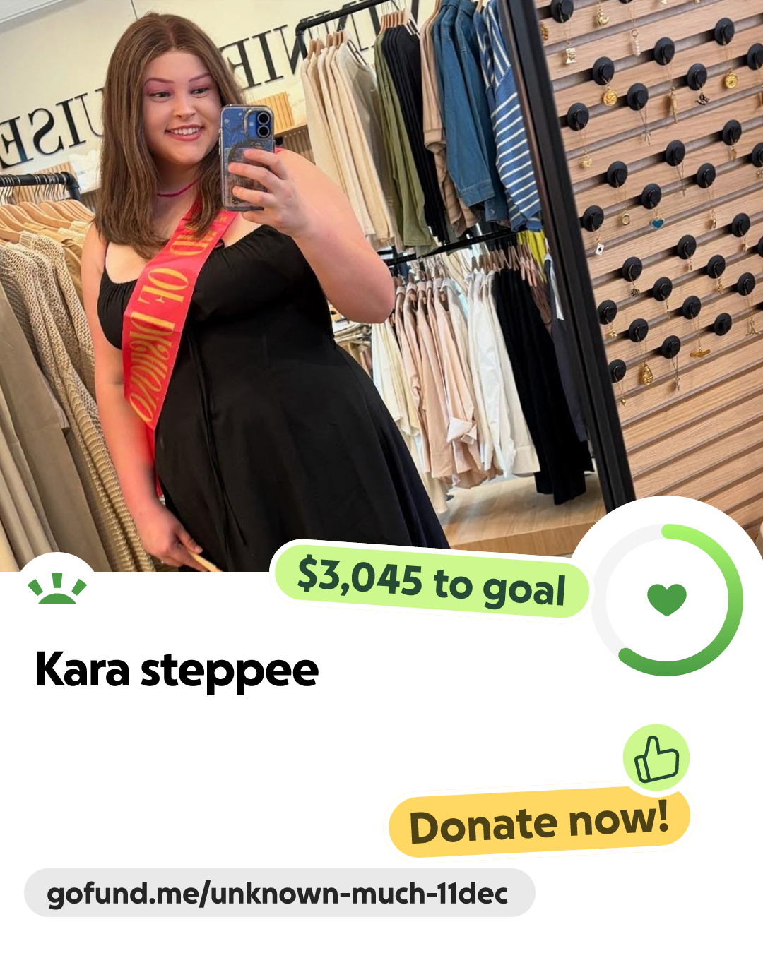 Fundraiser for Kara Steppee by Abbie Whittington : Kara steppee