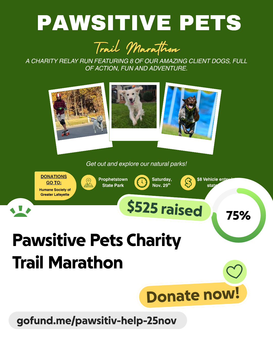 Image showcasing Fundraiser by Pawsitive Pets : Pawsitive Pets Charity Trail Marathon