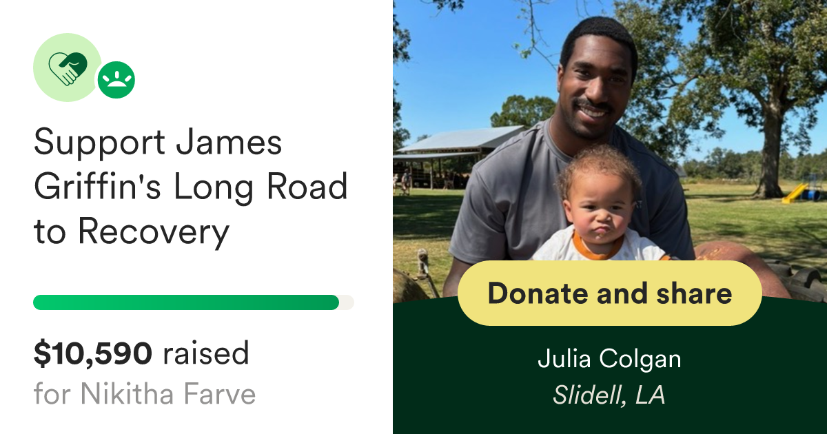 Donate to Support James Griffin's Long Road to Recovery, organized by Julia Colgan