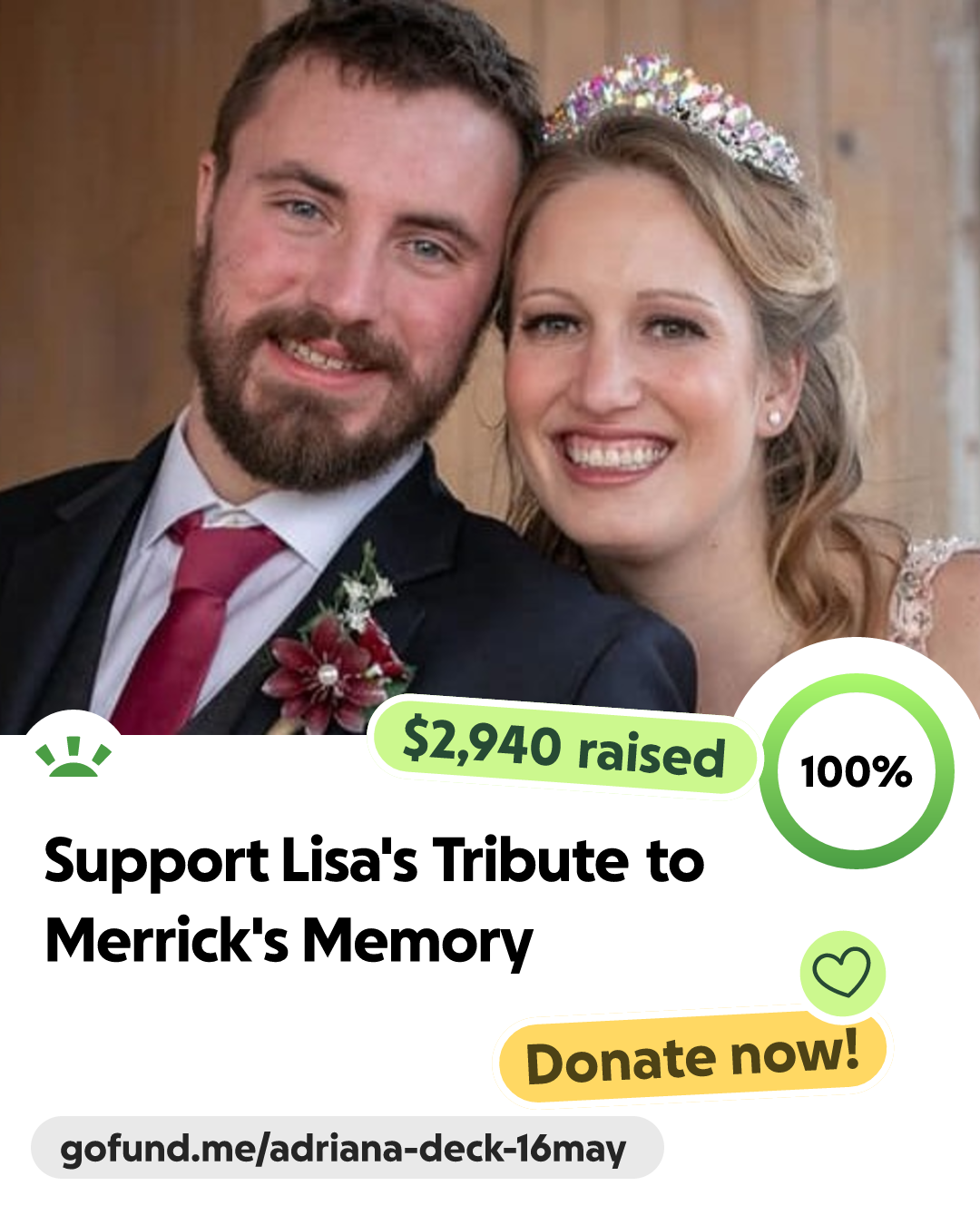 Fundraiser by Adriana Dougherty : Support Lisa's Tribute to Merrick's ...