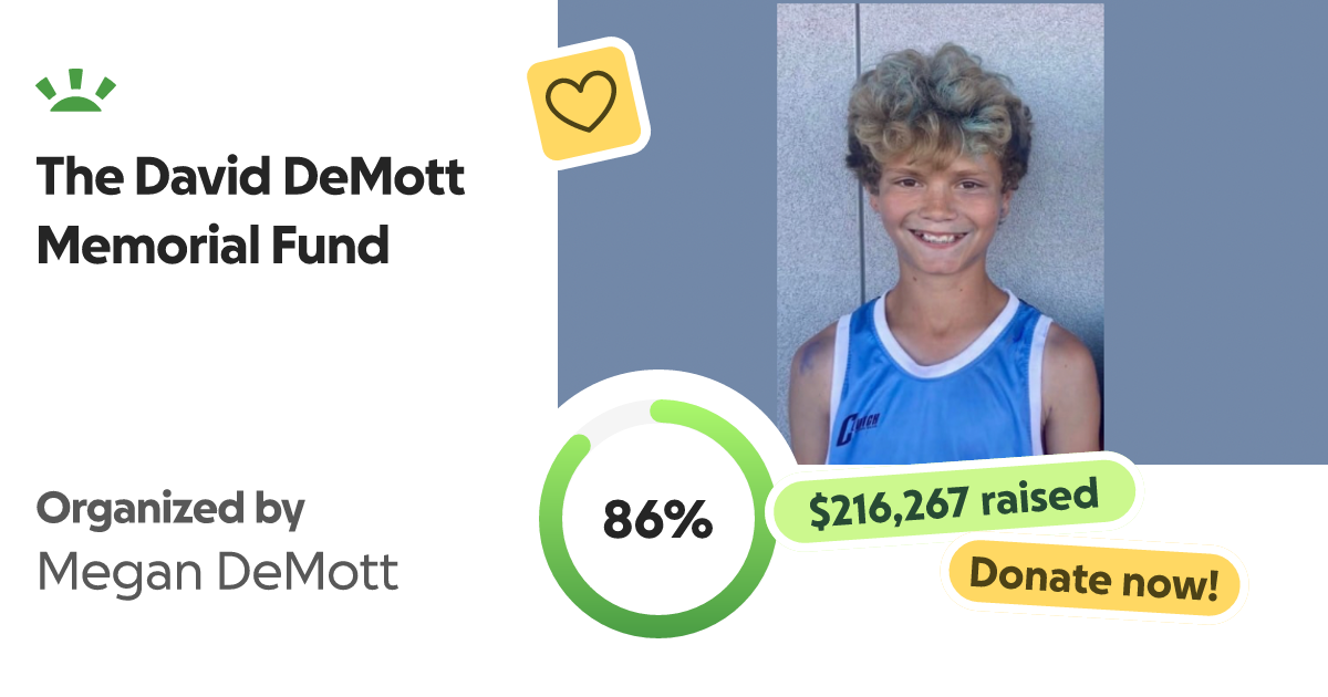 Donate to The David DeMott Memorial Fund, organized by Megan DeMott