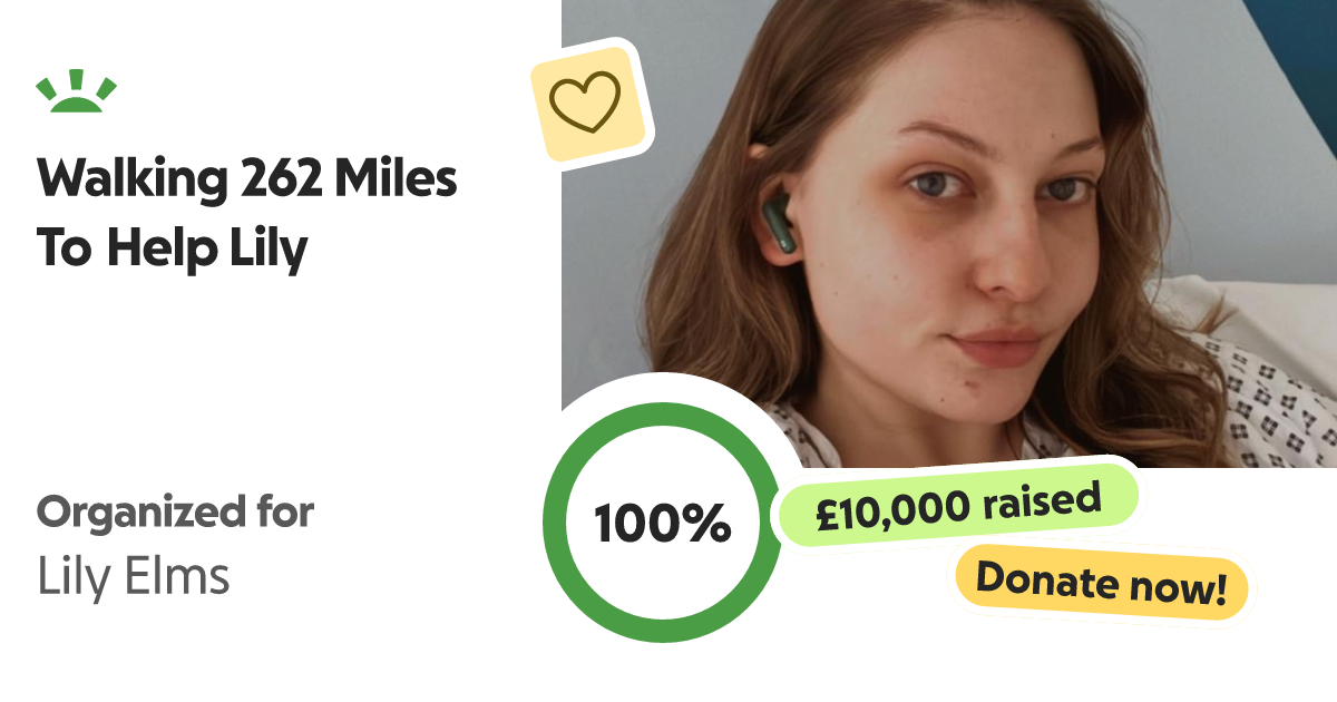 Fundraiser by Jessica Baker Walking 262 Miles To Help Lily
